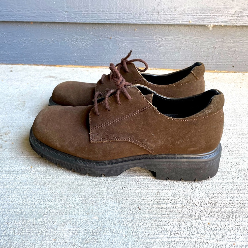 Dr Martens Oxford Suede Leather Shoes Y2K - Size 8